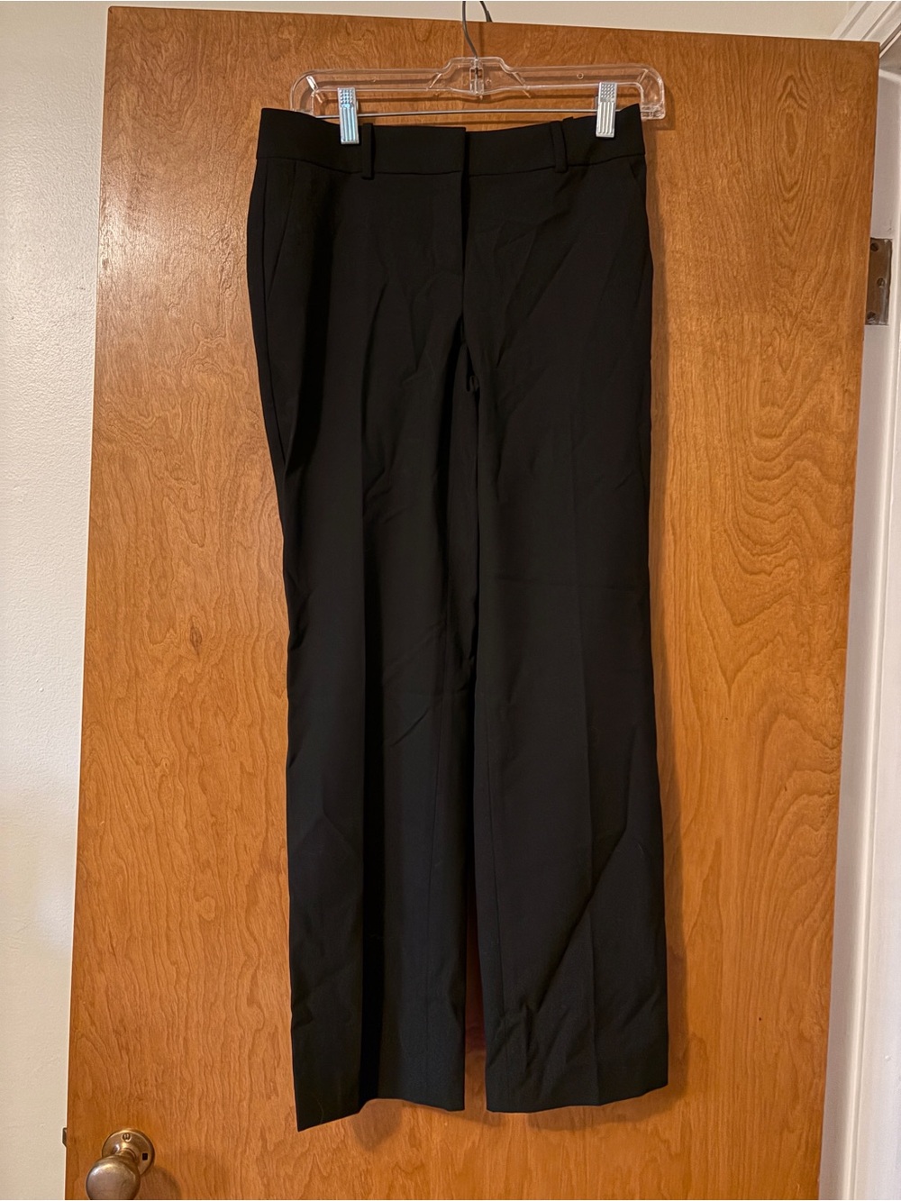 Ann Taylor Black Wide-Leg Dress Trousers